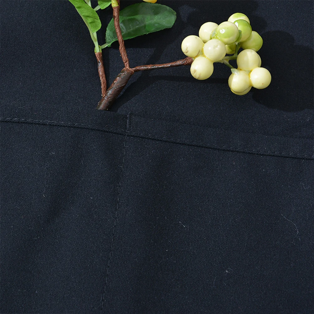 Черный водонепроницаемый половинный фартук для кейтеринга бара выпечки отеля