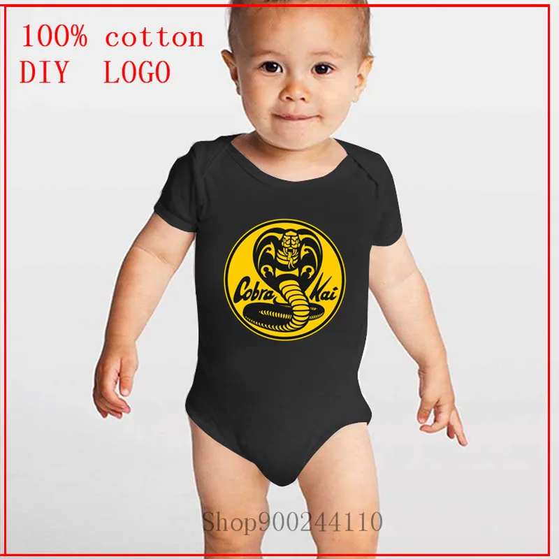 Комбидресс с эмблемой кобры Кай золотым принтом детский комбинезон хлопковые