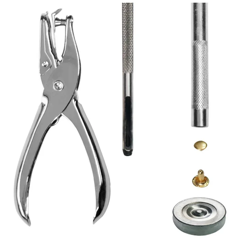 Односторонний/двусторонний металлический заклепочный инструмент для ногтей