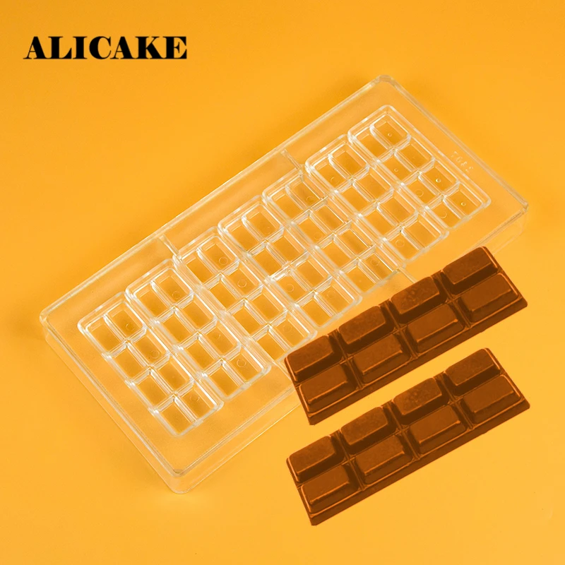 Кусок шоколадной формы для выпечки из поликарбоната Пластиковая форма конфет