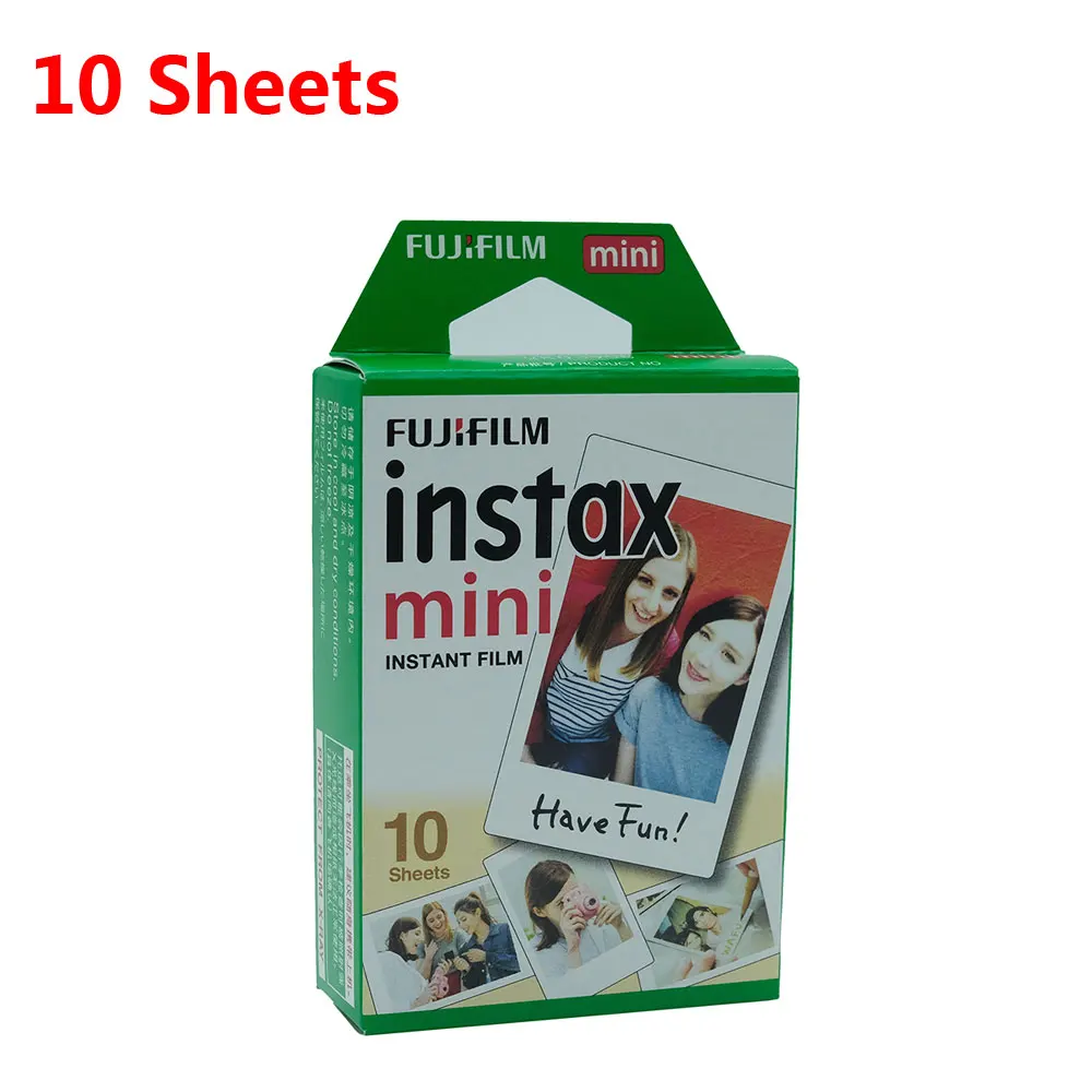 10 Sheets Белая Мини-пленка 10-60 листов для Fuji Instax instant camera Photo Film paper или Fujifilm Instax Mini 7 s/8/25/90/9 - Цвет: 10 Sheets