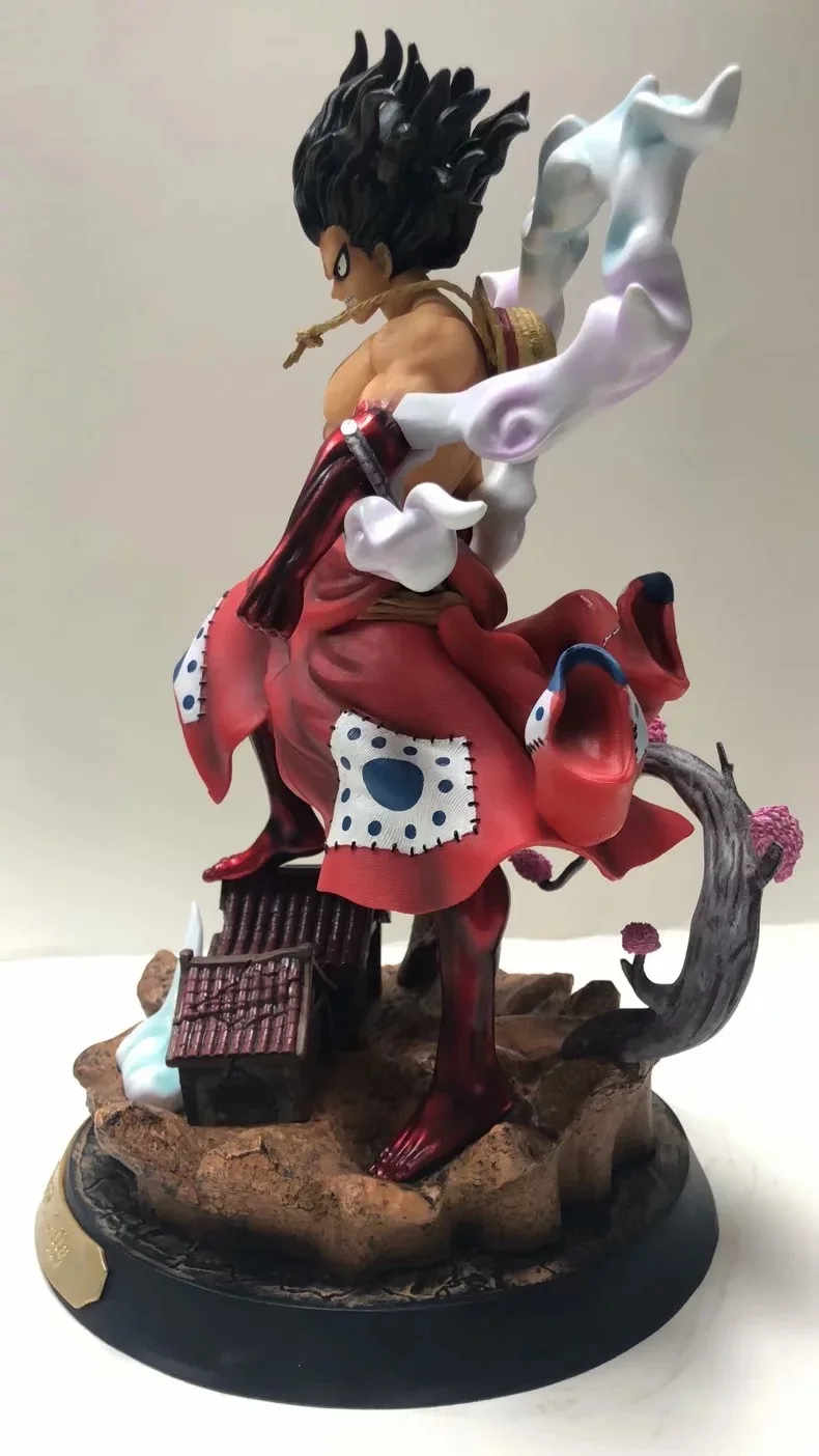 Аниме One Piece Wano Luffy Gear 4 Four Snakeman GK статуя кимоно Луффи ПВХ фигурка Коллекционная