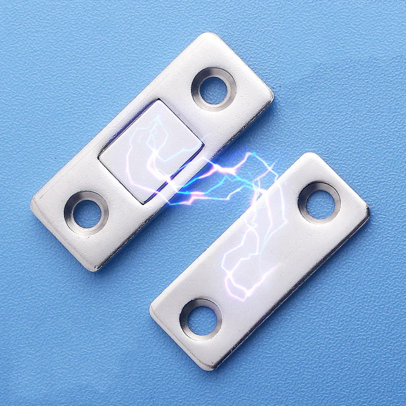 

2Pcs/Set Strong Magnetic Cabinet Catches Magnet Door Stops Hidden Door Closer With Screws Ultra Thin Cabinet Catch Latch