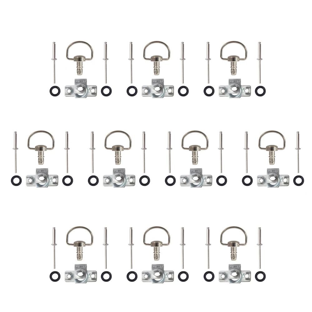 Универсальная быстросъемная D-образная заклепка с заклепками для гонок 14 мм/17