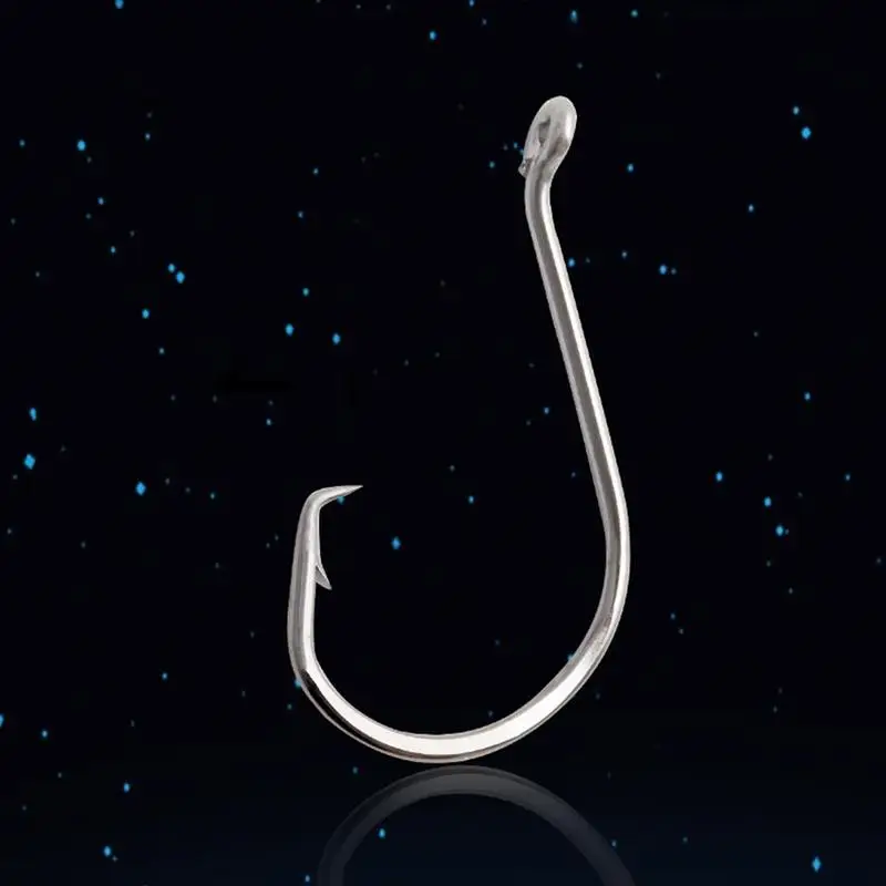 

10pc olecranon hook lure fishing gear accessories fishing hook soft high set fish hook steel carbon bait K1N4