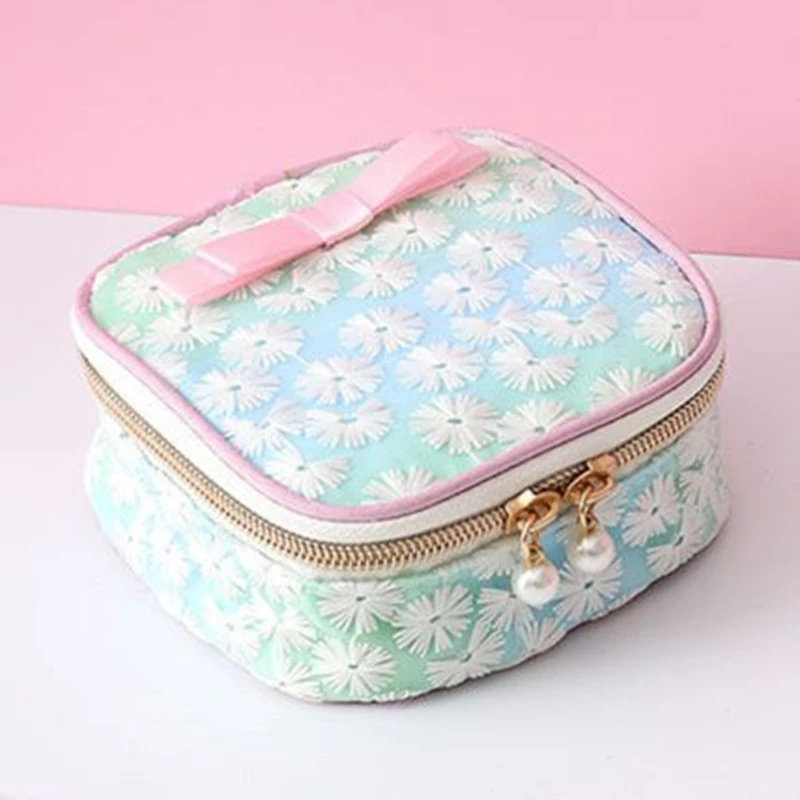 

Sanitary Napkin Storage Bag Menstrual Cup Pouch Mesh Embroidery Jewelry Case J60D