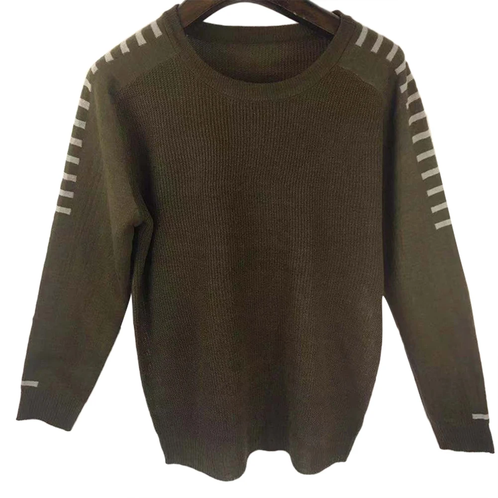 

Men's Slim Knitted Pullovers Simple Men Autumn Winter Solid Color Long Sleeve Warm Knitted Pullover Sweater