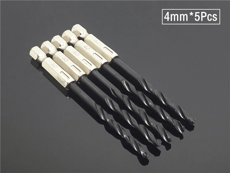 Сверло с шестигранным хвостовиком 1/4 из высокоскоростной стали 3 мм 4 5 15 шт. |