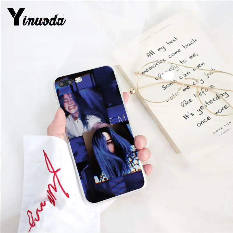 Yinuoda Billie Eilish Красочный милый чехол для телефона iPhone 8 7 6 6S 5 5S SE XR X XS 11 Pro MAX