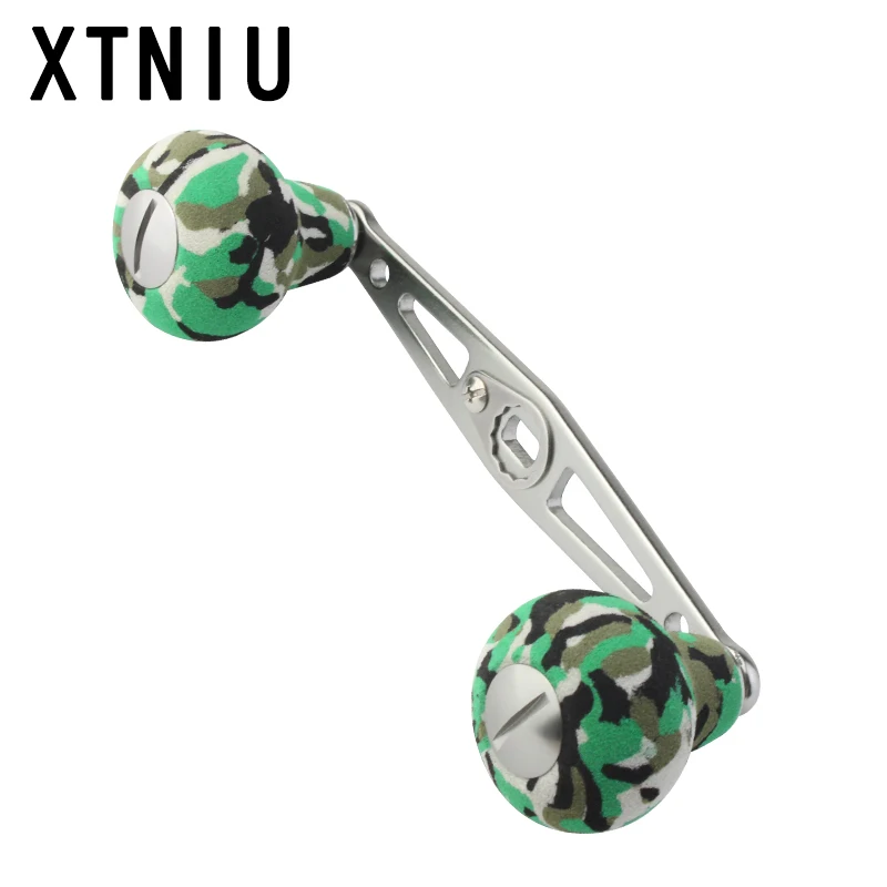 

XTNIU Camouflage Series Fishing Handle 8*5mm Hole Length 112mm Aluminum Alloy Handle Fishing Tackle Accessory