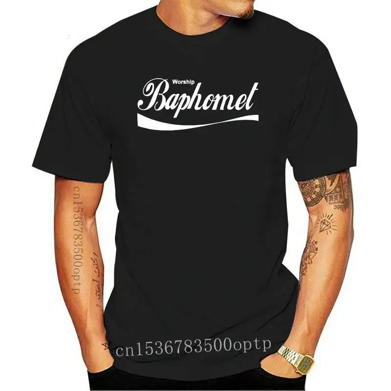 

Worship Baphomet T Shirt Satan Tshirt Pure Cotton EU Size Breathable Soft High Quality Crew Neck Tee Tops