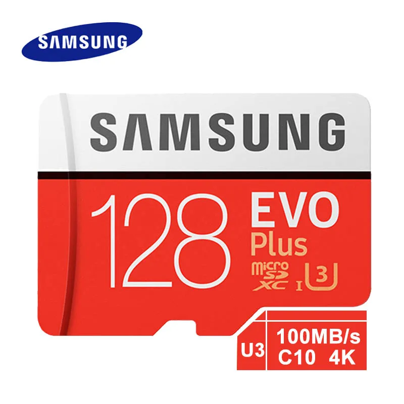 SAMSUNG Micro SD карта 128 Гб карта памяти EVO Plus 128 Гб класс 10 TF карта C10 microsd UHS-I U3 Бесплатная доставка cartao de memoria - изображение