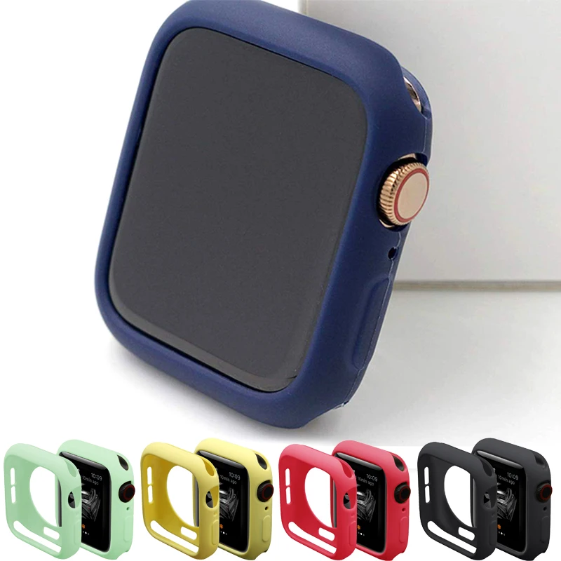 Чехол из ТПУ для Apple watch Series 5 4 3 2 1 защитный бампер 42 мм 40 44 38 телефона|Часы Чехлы| |