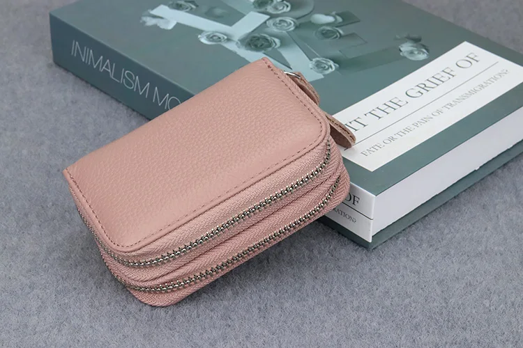 COMFORSKIN, Новое поступление, натуральная кожа, RFID, противоугонная щетка, держатель для карт, большая емкость, двойная молния, отделение для карт, кошельки