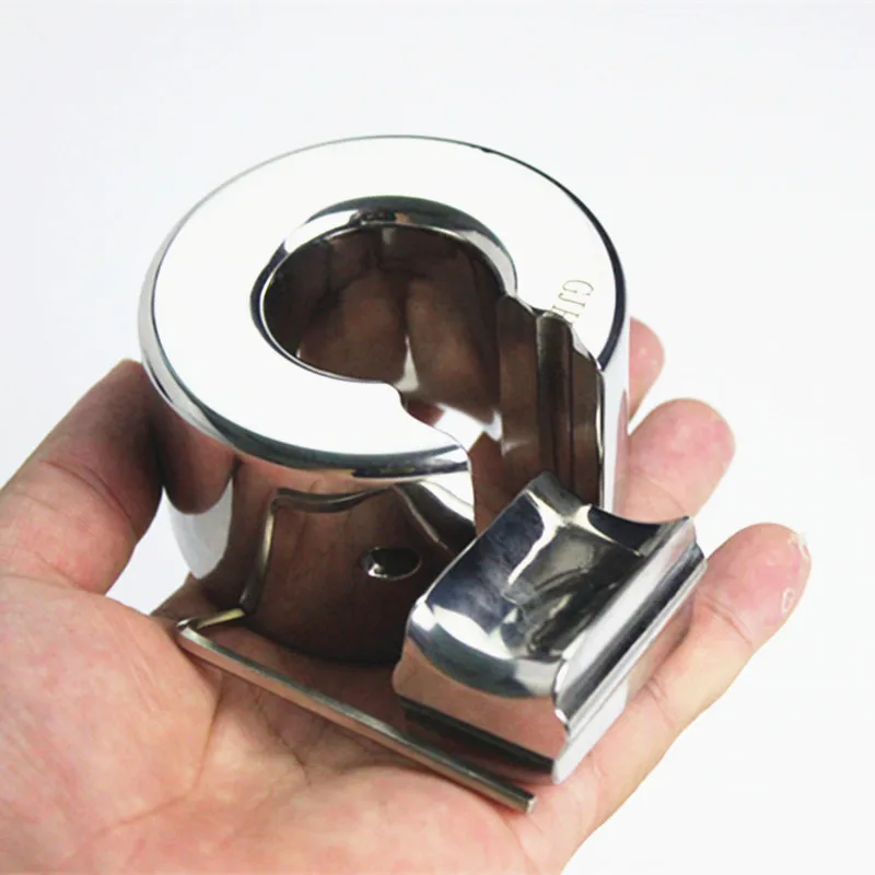 Мужской кулон из нержавеющей стали с мошонкой нажимной блок для яичек Топ винт