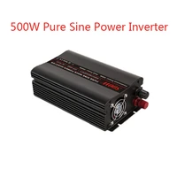 500w pure sine wave inverter 12v 24v 48v dc to 110v 220v ac off grid power inverter car converter voltage transformer