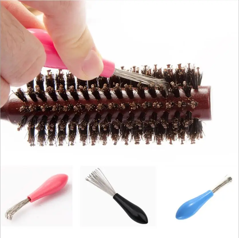 

Comb Hair Brush Cleaner Plastic Metal Cleaning Remover Embedded Tool Remover Handle Tangle Hair Comb Accessories Random Color