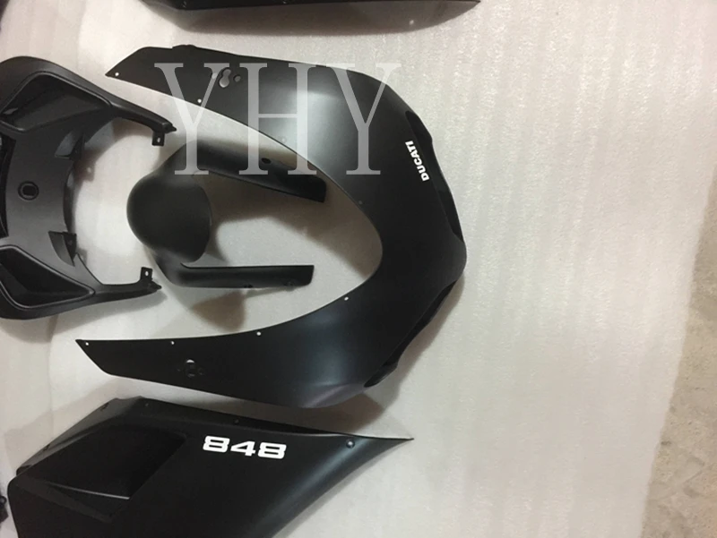 

High end Black Bodywork Fairing Kit For Ducati 848 1098 1198 2007 2008 2009 2010 2011 ABS Plastic Injection Molding Fairings