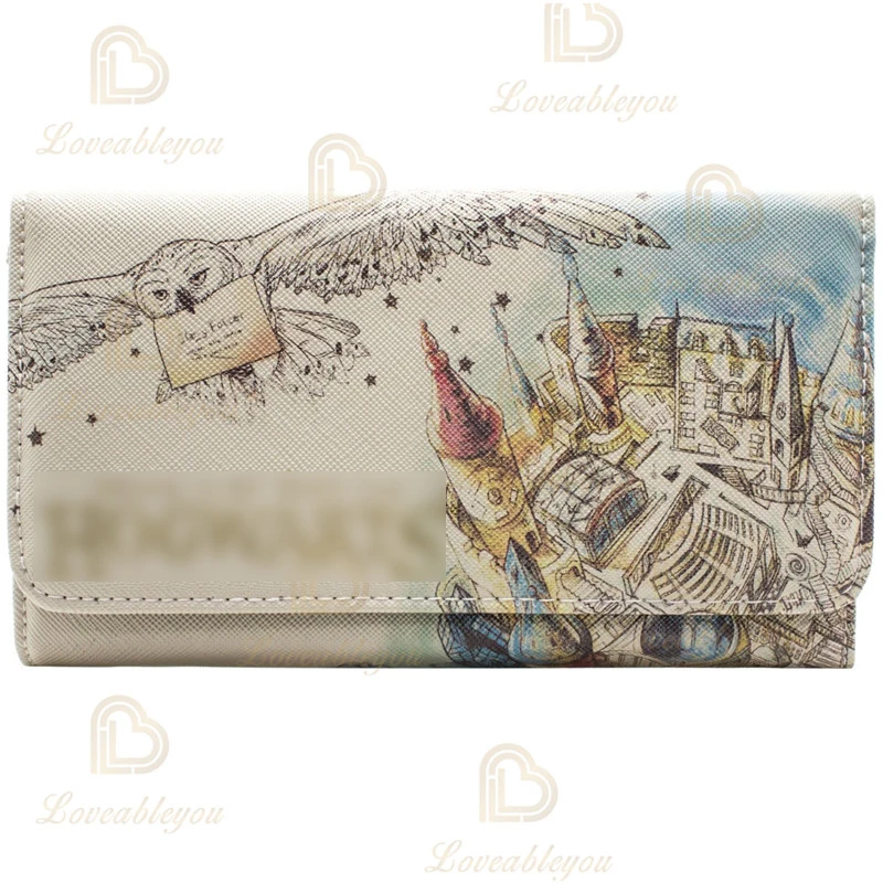 

Wizard Watercolor Wallet Ship In 48 Hours Beautiful Zipper Wallet Letter Female Clutch Coin Purse Card Holder Wallets Gifts