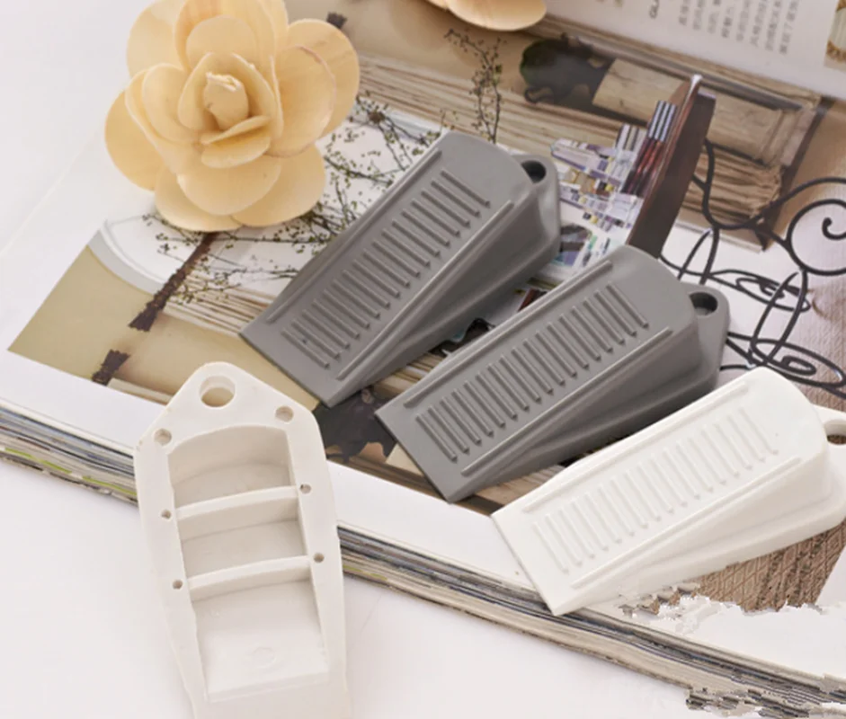 Удобные резиновые Дверные ограничители клиновидный дизайн мыши стопор для двери