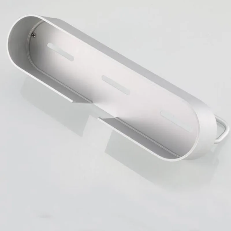 

Shower Storage Holder Rack Organizer Bathroom Shelf Shampoo Tray Stand Aluminum Punch-free Shelf Bathroom Kitchen Storage Holder