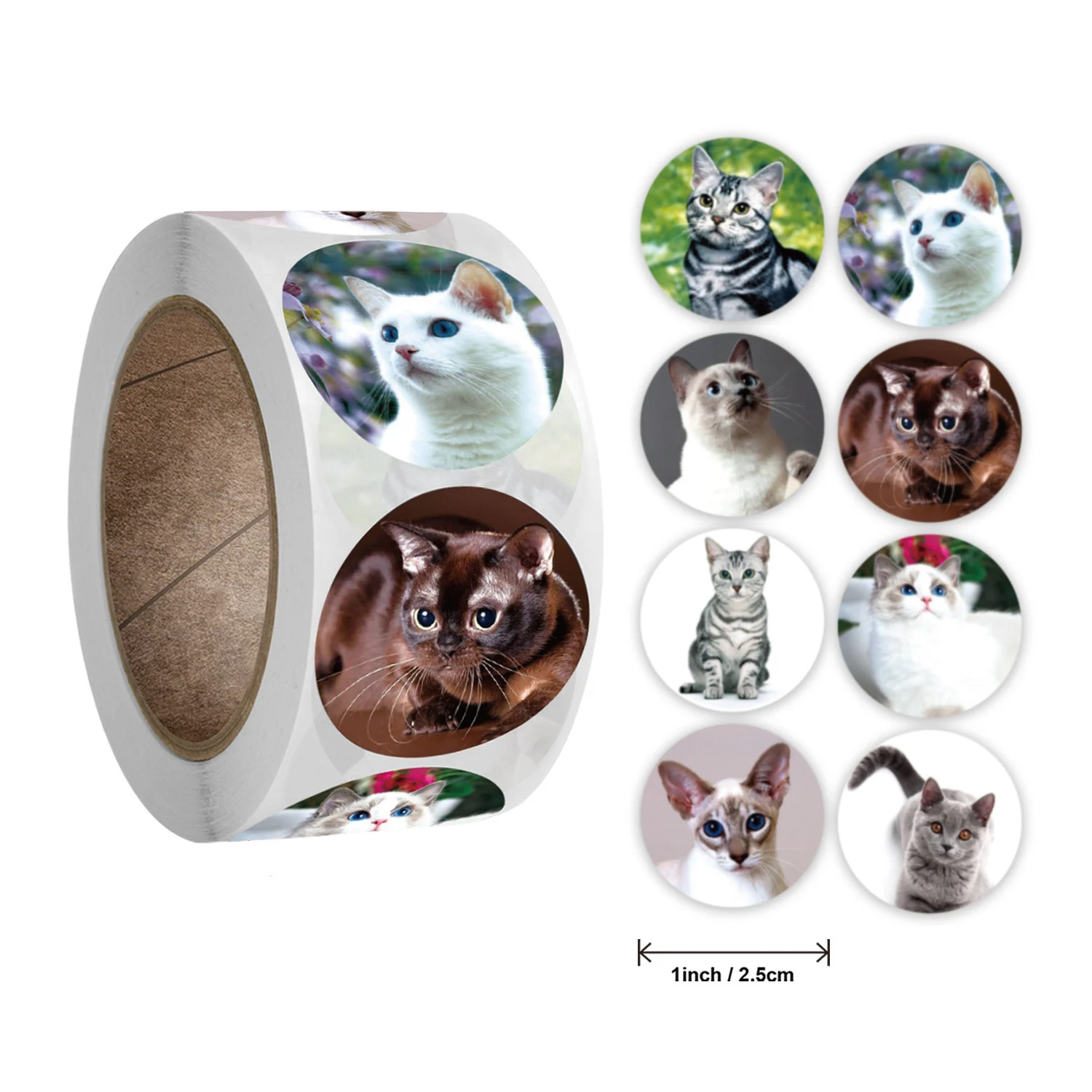 

Qiduo 500pcs zoo Animals cartoon Stickers for kids classic toys sticker school teacher reward sticker 1 inch pattern supplies