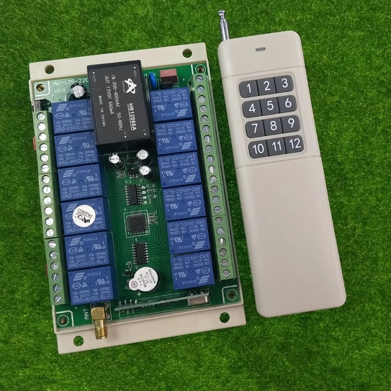 AC 110V 220V 250V 12 CH переключатель дистанционного управления освещением каналов 10A реле