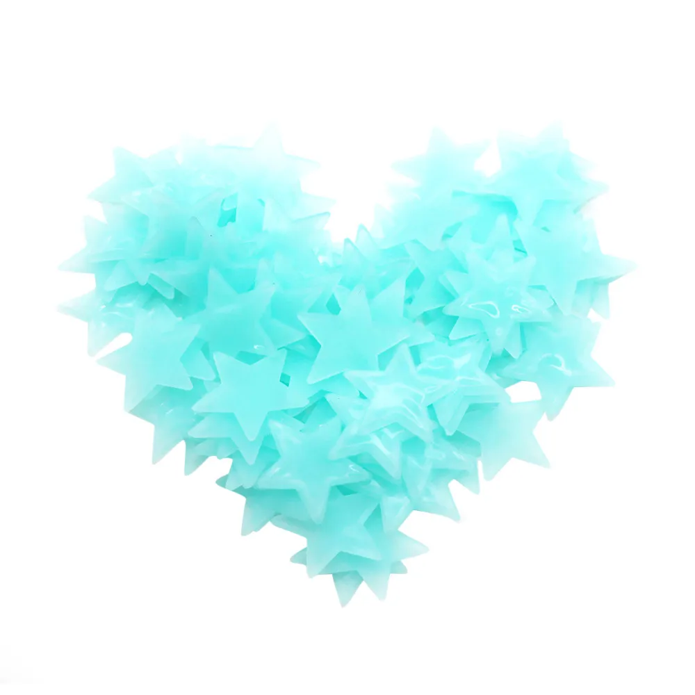 50 шт. флуоресцентные наклейки на стену в виде снежинок | Дом и сад