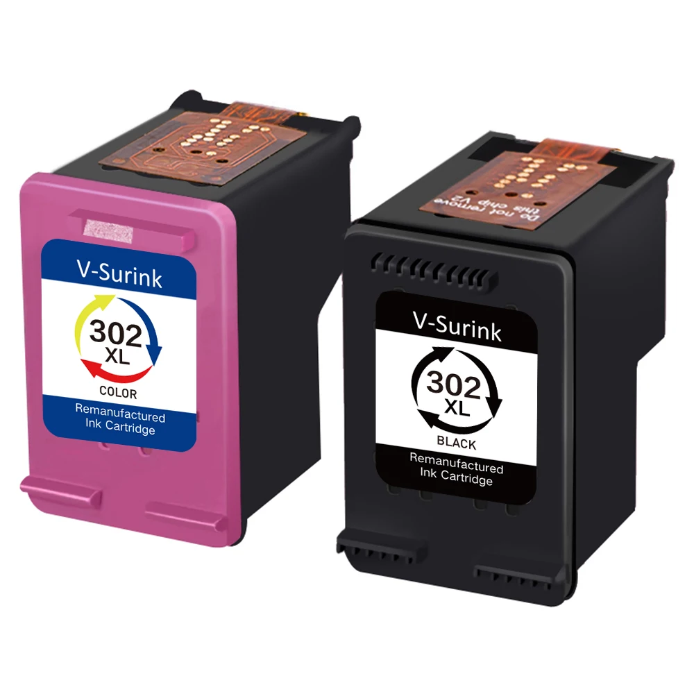 V Surink Восстановленный картридж 302XL совместимый для hp Deskjet 1110 1111 1112 2130 OfficeJet 5220 5230 5232