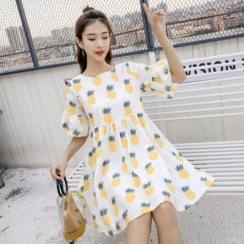 

Printed fashion loose dress women's summer 2020 dress women