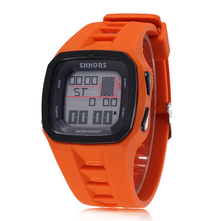 1662215orange Shhors часы мужские светодиодная цифровая электронная часы мужские спортивные часы водонепроницаемые резиновые часы Reloj Hombre Montre Homme Relogio - Цвет: 1662215orange