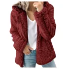 Осенне-зимнее женское пальто из искусственного меха 2021, Повседневная теплая мягкая меховая куртка на молнии, плюшевое пальто с карманами, искусственное плюшевое пальто для женщин, XXXL