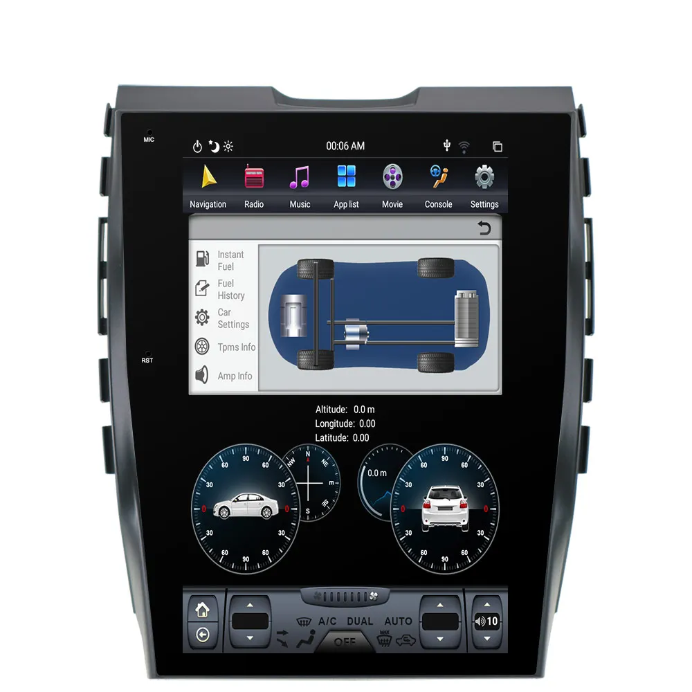 

Android 9.0 Tesla Style Car Radio Vertical Screen For Ford EDGE 2015+ GPS Navigation Recorder Multimedia No CD Player