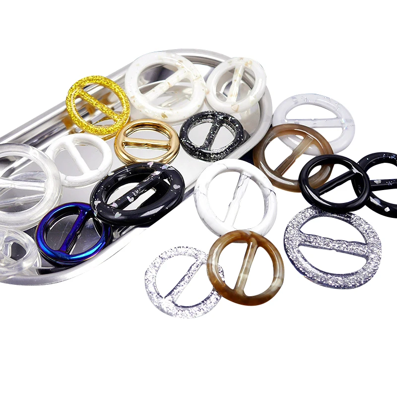 AIJJU 10 шт./лот 3 см круглый Шелковый шарф пряжка для ремня для женщин футболка платье шарф декоративная пряжка ремесла аксессуары для одежды сделай сам