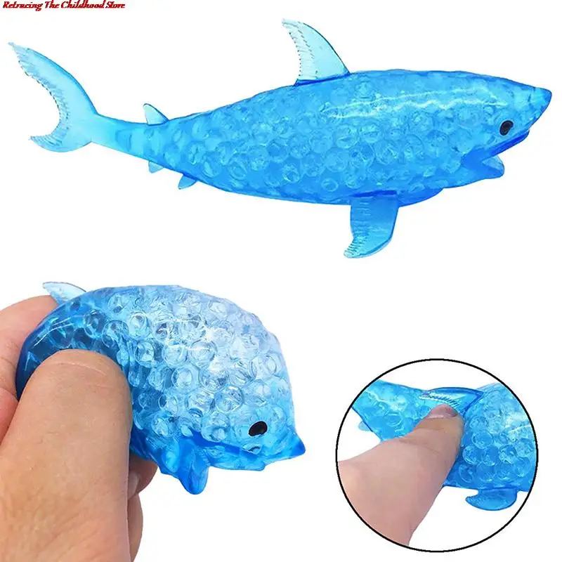 

Decompression Spongy Dolphin Shark Antistress Squeezable Bead Stress Ball Toys Squeezable Stress Relief Toy