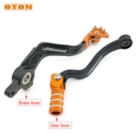 otom motorcycle foot brake lever gear shifting lever cnc pedal set for ktm sx xc xcw sxf xcf xcfw excf exc 125 144 150 250 450