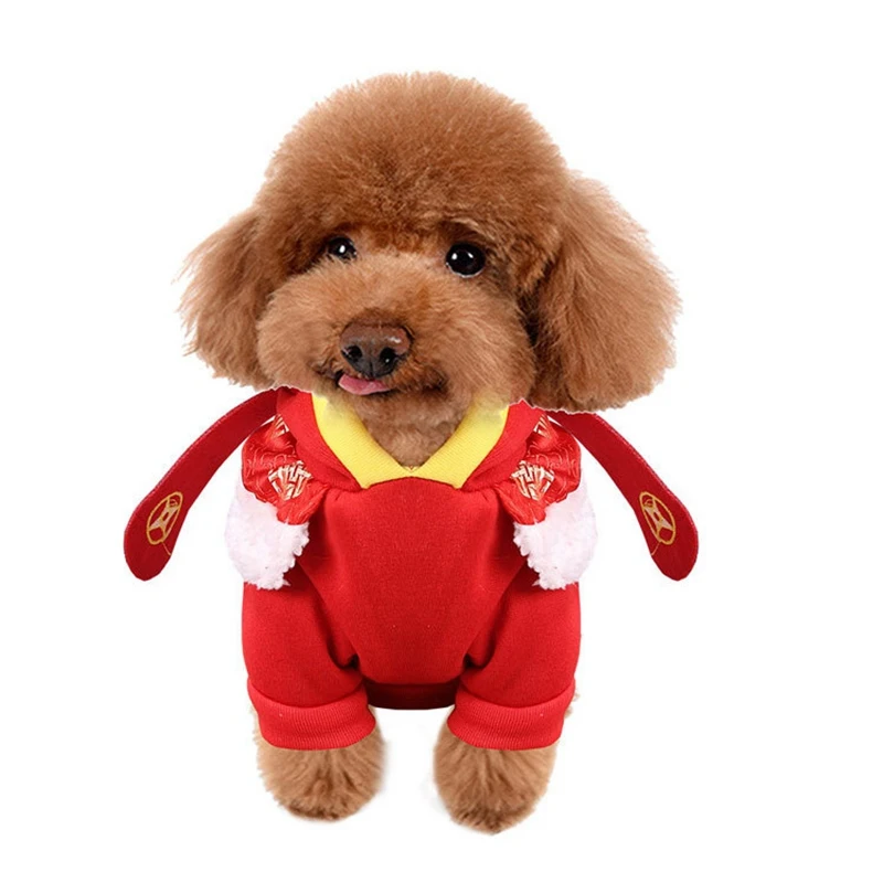 Популярная китайская одежда для домашних животных на новый год собак кошек Бог