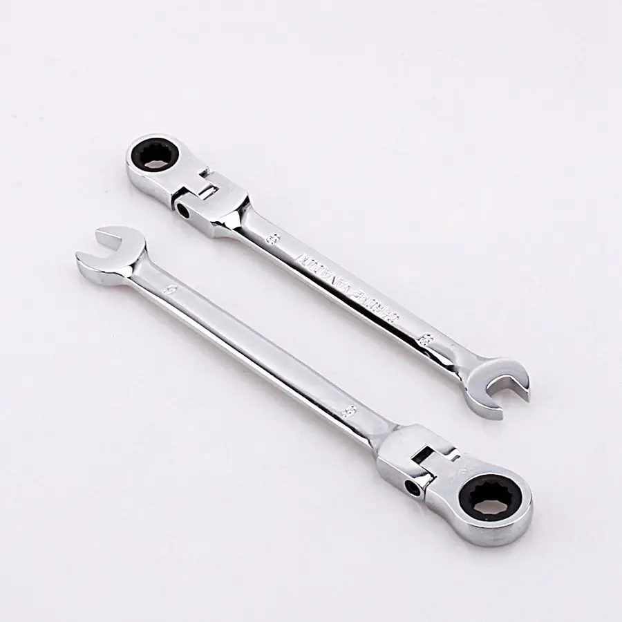12 шт. в упаковке 8 19 мм гибкий трещотка Шестерни набор гаечный ключей стальной