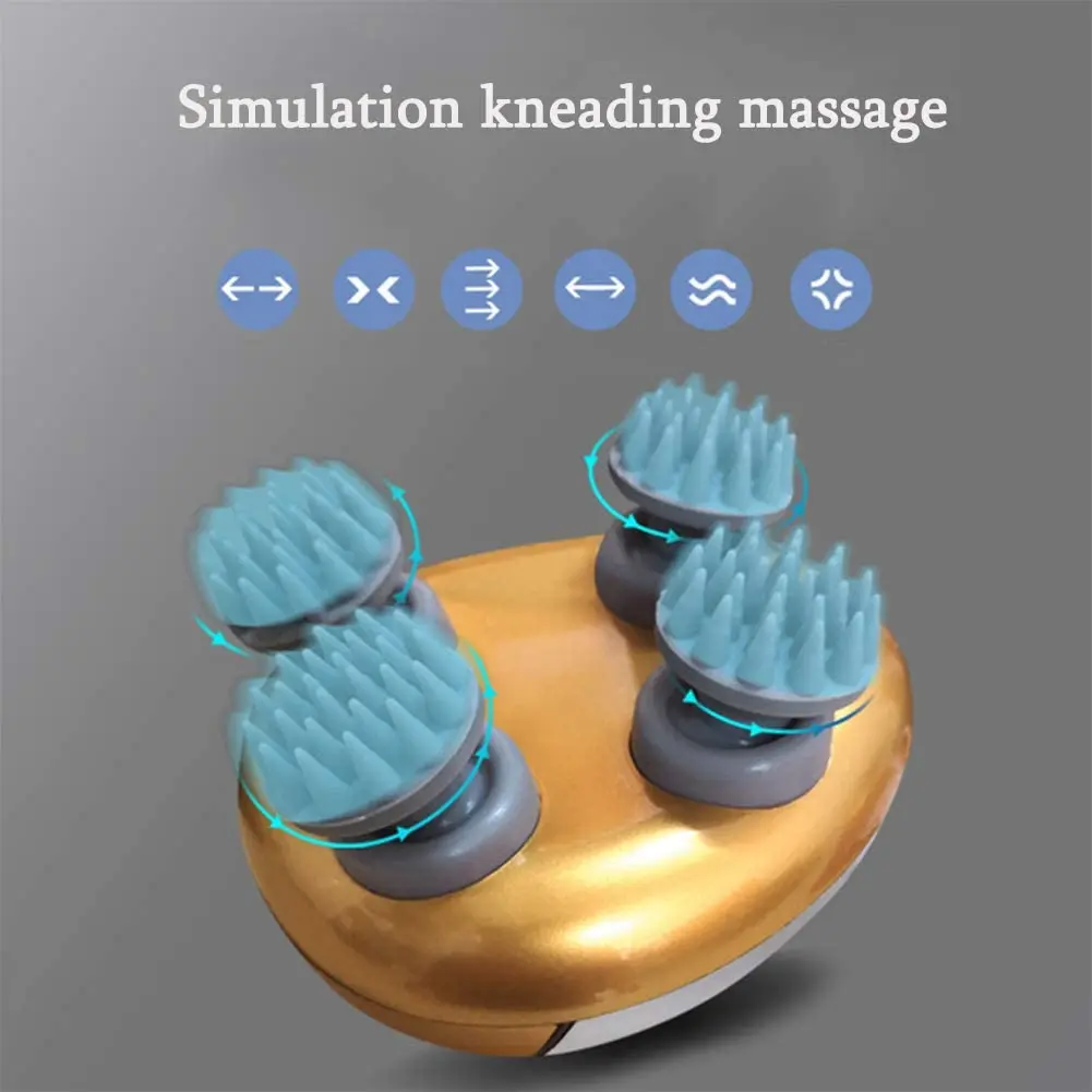 Массажер для головы 3D стерео Магнитный зарядный массажер тела беспроводной