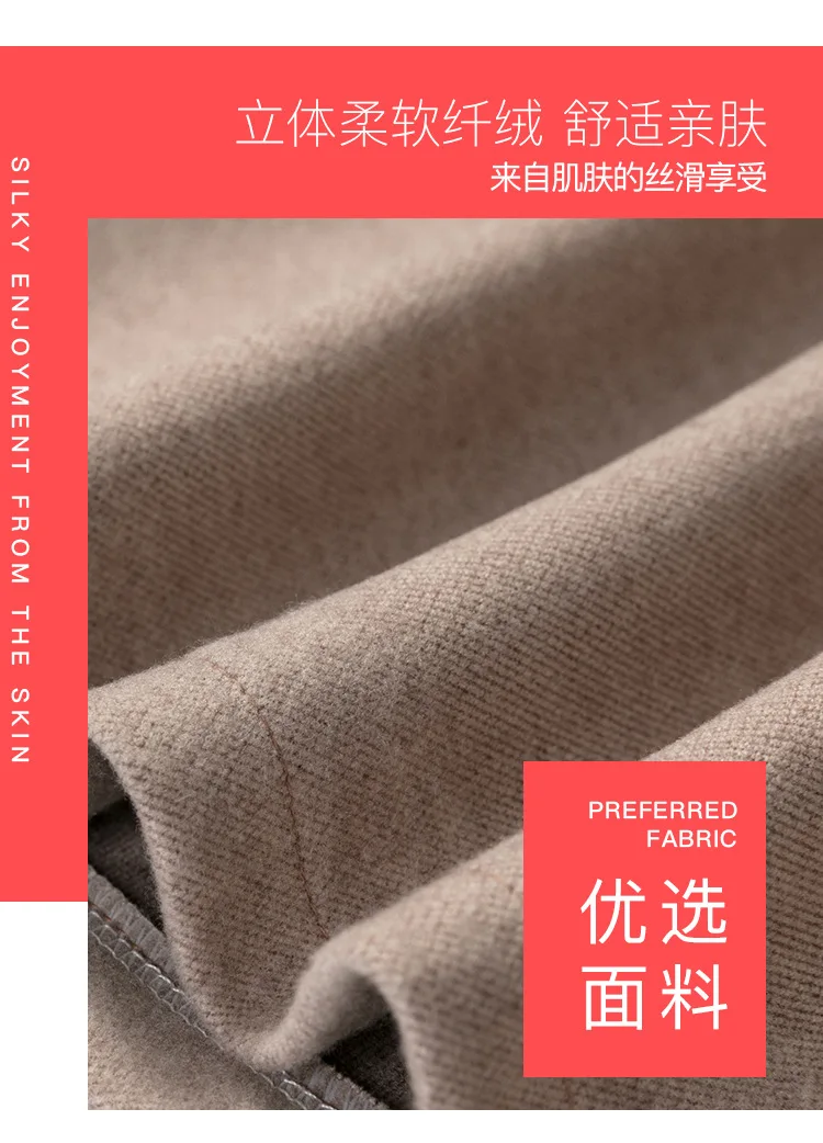 

Wide Leg Thickening Loose Knee Pants New Woolen Short Pants Women's Casual Elastic Waist Solid Color Autumn Winter Wool Trousers