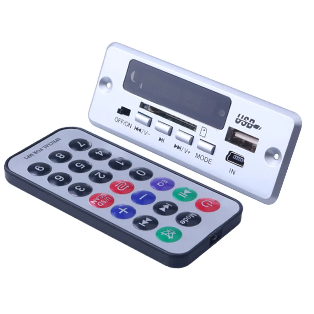 Bluetooth 5 0 MP3 декодирующая плата модуль беспроводной Автомобильный USB плеер TF слот