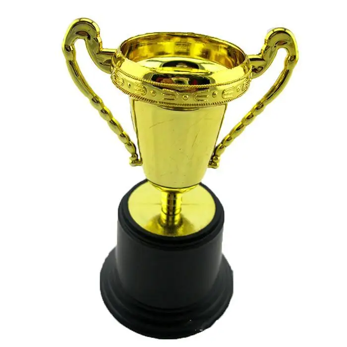 Забавный креативный детский пластиковый золотой трофей обучающий реквизит