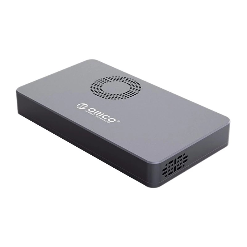 594a orico m2 mobile hard disk enclosure m 2 nvme to type c self cooling solid state ssd hdd box with built in fan 900mbs free global shipping