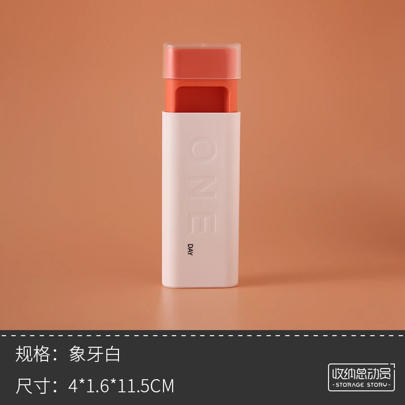 

Small Medicine Box Portable Dispensing Portable Cute Pill Box Mini Small Sized Tablets Bottle Sealed Morning, Middle and Night