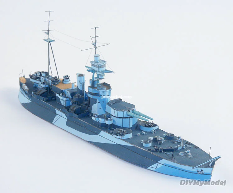 DIYMyModeI-rompecabezas de juguete hecho a mano, modelo de papel artesanal, HMS, Scott, 1:400, regalo, utillaje de pel&iacute;cula-2