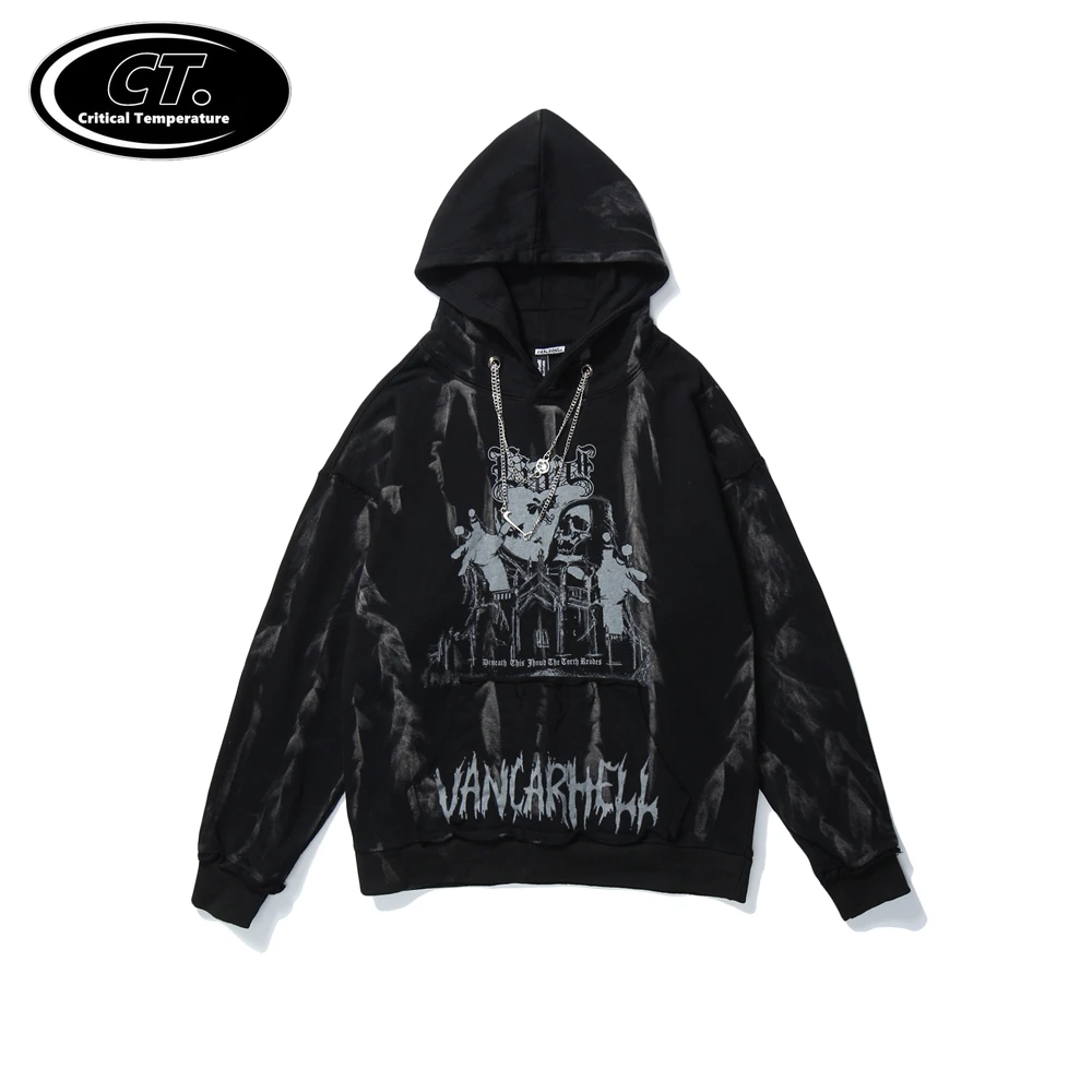 

Мужская толстовка с капюшоном в стиле хип-хоп, свитшот, уличная одежда в стиле Харадзюку, пуловер с капюшоном в стиле оверсайз, осень 2021, хлоп...