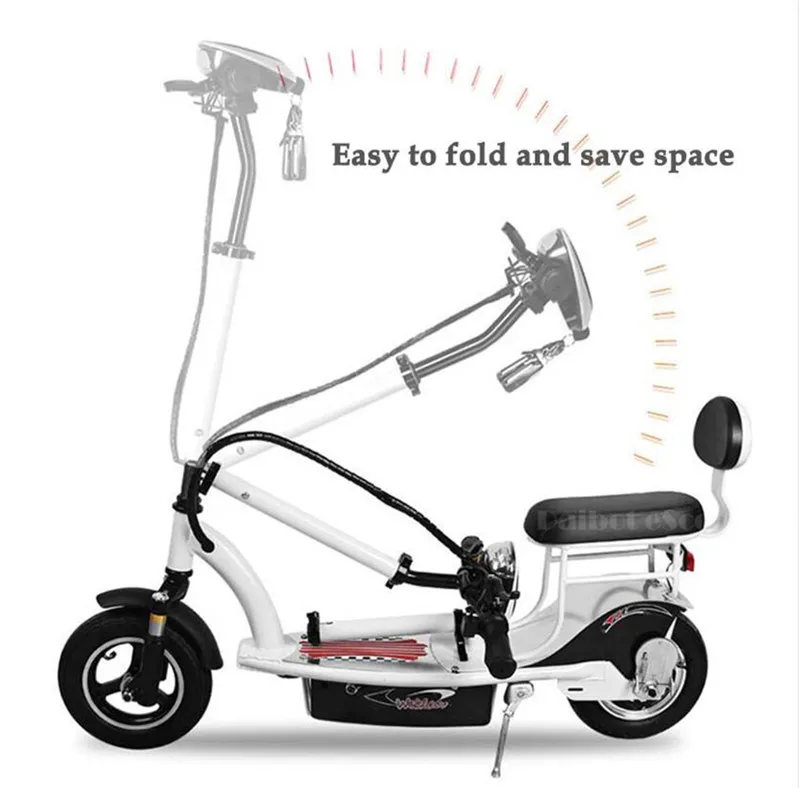 Мини электрический велосипед два колеса электрические скутеры 10 дюймов один