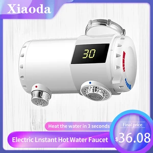 xiaoda electric instant water heater faucet tap kitchen faucet heater temperature cold warm adjustable faucet smart home free global shipping
