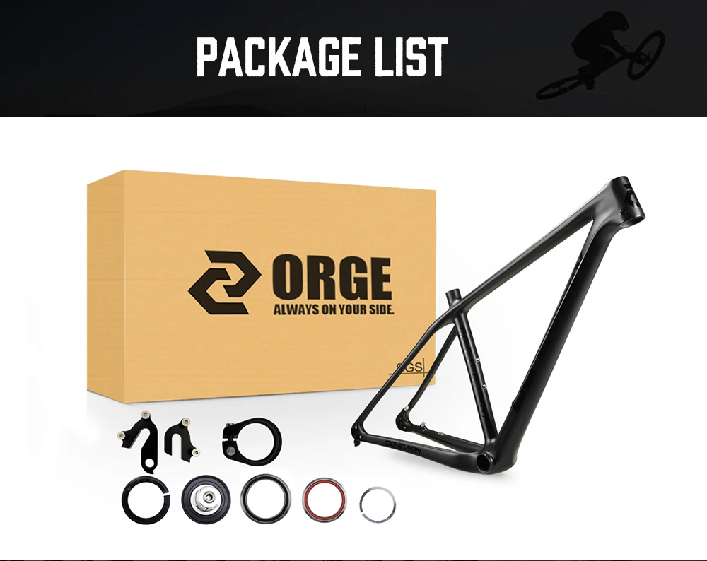 OG-EVKIN CF-052 135x9 мм QR или 142x12 мм через ось 29er MTB карбоновая велосипедная Рама дисковая рама карбоновая для горного велосипеда BB92 велосипедная Рама