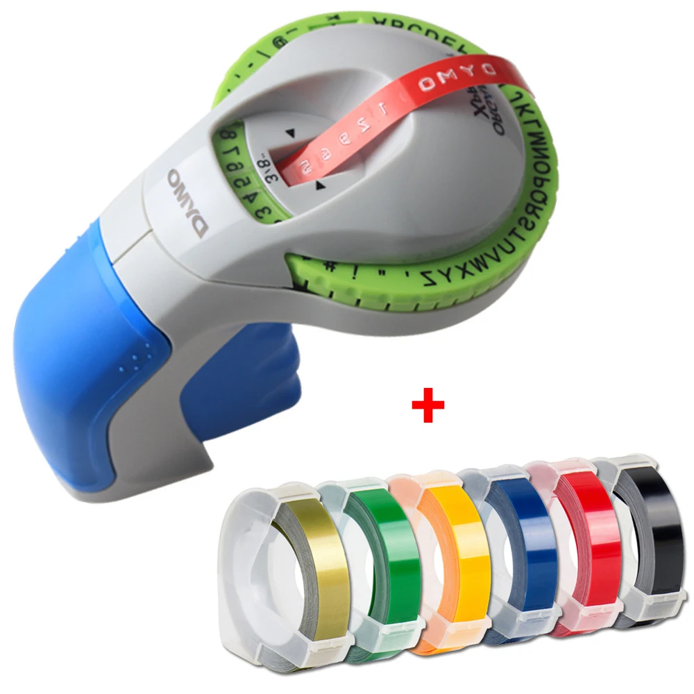 

Ручная машинка принтер для этикеток Dymo, 12965, с заправляемыми лентами 3D декоративное тиснение, для Dymo-органайзера, Xpress Label Maker